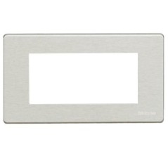 Placca Magic TT Alluminio 4 Posti BTICINO 504/4A/AL