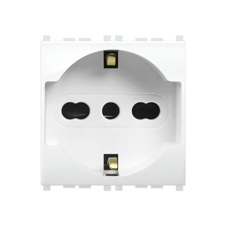 Presa Schuko 16A Mivida Compatibile Vimar Plana ELETTROCANALI ECMV6050