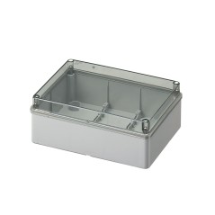 Cassetta esterna con coperchio trasparente 190x140x70 OLAN OL20032