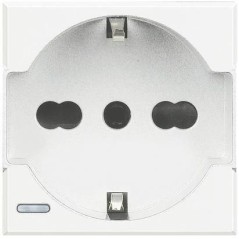 Axolute Presa Schuko 10/16 Bianca BTICINO HD4140A16
