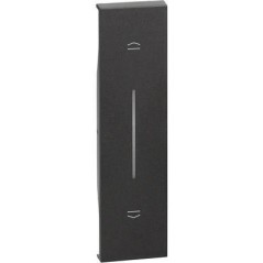 Cover Living Now per pulsante interbloccato Tapparelle nero BTICINO KG05