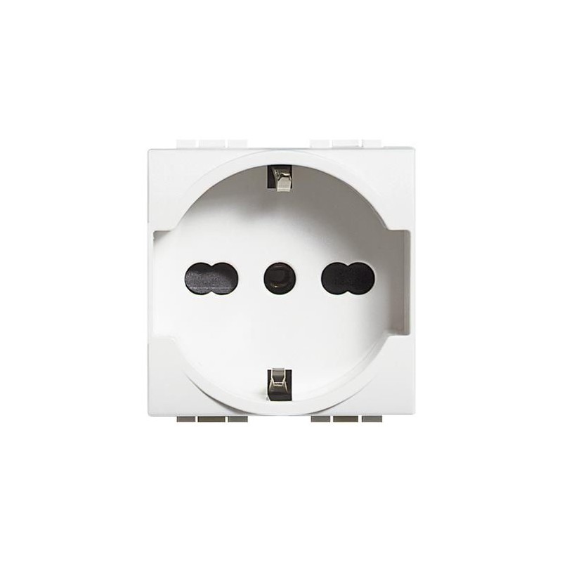 PRESA SCHUKO UNIVERSALE 10A/16A LIVINGLIGHT BTICINO N4140/16 PRESA SCHUKO UNIVERSALE 10A/16A LIVINGLIGHT BTICINO N4140/16