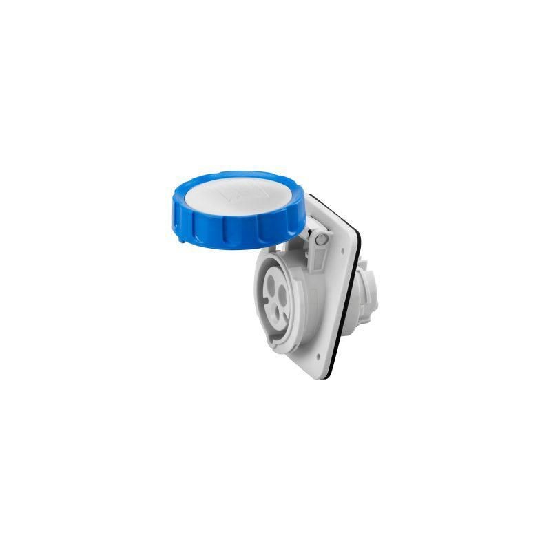 Presa fissa incasso Cablaggio Rapido 2P+T 32A IP67 blu 220V GEWISS GW62238FH Presa fissa incasso Cablaggio Rapido 2P+T 32A IP67 blu 220V GEWISS GW62238FH