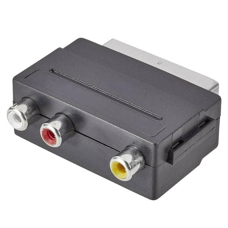 Adattatore Presa Scart Rca Interruttore In/Out MELCHIONI 433330029 Adattatore Presa Scart Rca Interruttore In/Out MELCHIONI 433330029