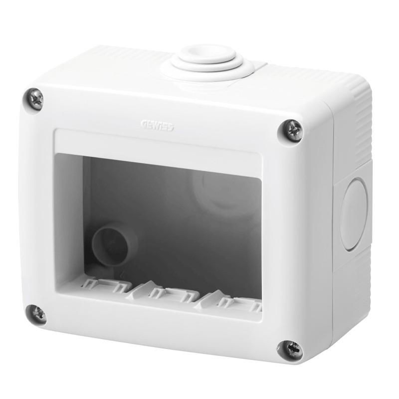 Contenitore per Apparecchi System 3 Moduli IP40 GEWISS GW27003 Contenitore per Apparecchi System 3 Moduli IP40 GEWISS GW27003