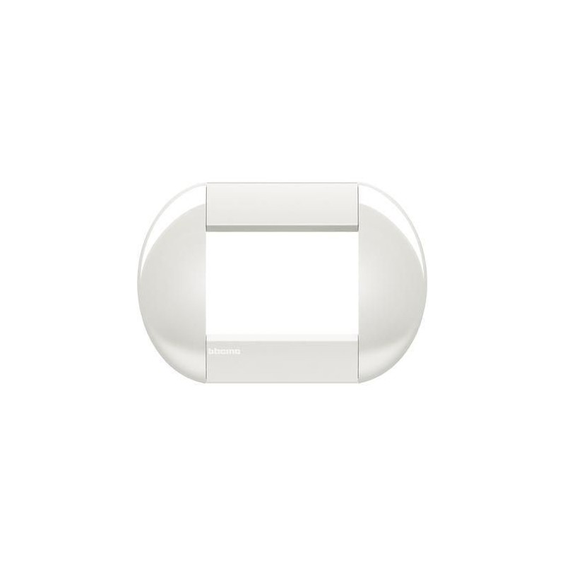 Livinglight placca tonda 3 moduli colore Bianco BTICINO LNB4803BI Livinglight placca tonda 3 moduli colore Bianco BTICINO LNB4803BI