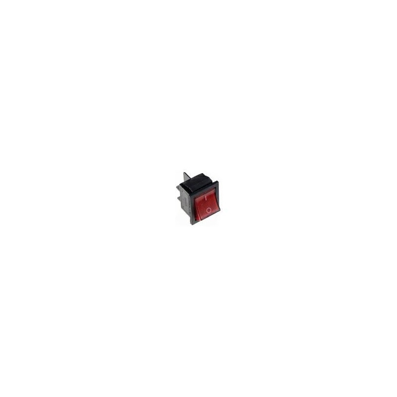 Interruttore a bascula bipolare luminoso Rosso 230v On-Off KONELCO GBC 24231000 Interruttore a bascula bipolare luminoso Rosso 230v On-Off KONELCO GBC 24231000