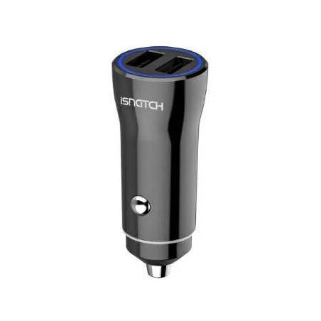 Alimentatore da auto 2 USB 4,8A 24W Nero KONELCO GBC 59180621