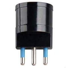 Riduzione Presa Schuko 16A Spina 16A Nera ECOVA 33036