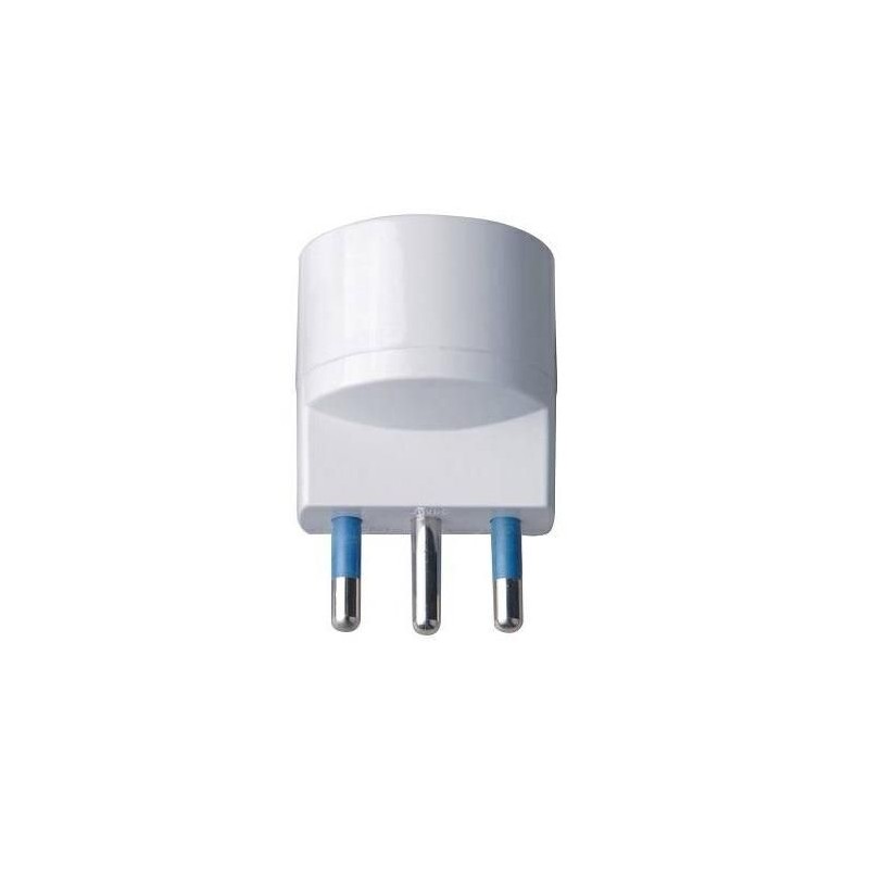 Riduzione Presa Schuko 16A Spina 16A Bianca ECOVA 33035 Riduzione Presa Schuko 16A Spina 16A Bianca ECOVA 33035