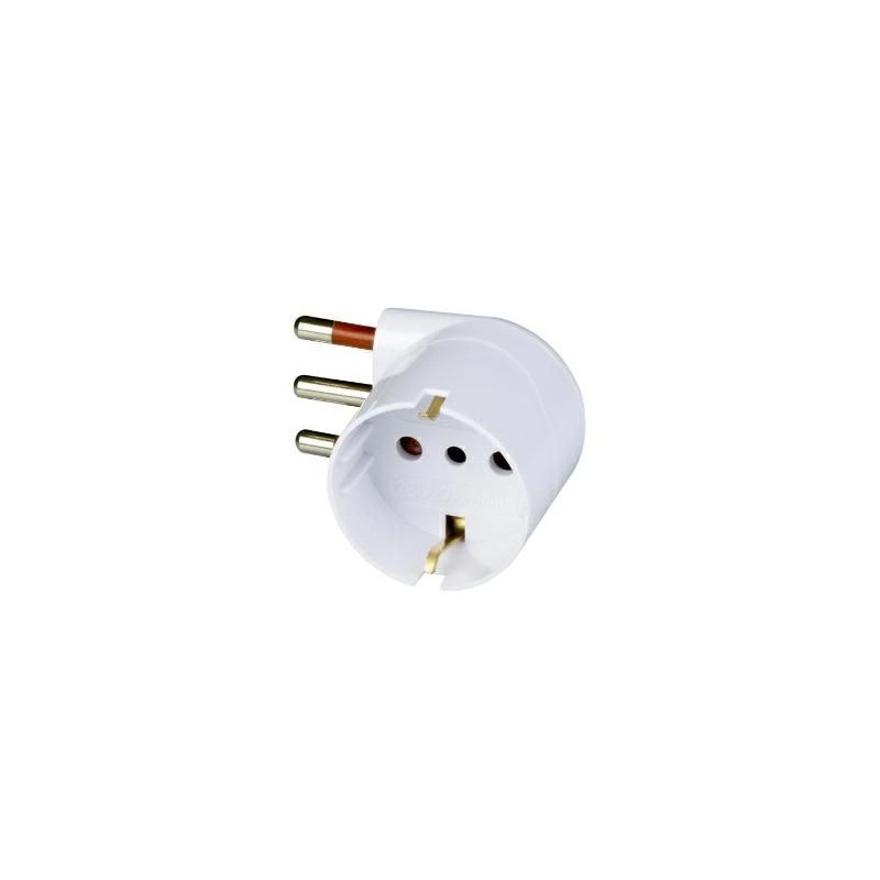 Adattatore domestico schuko 16A 250V 90° ROSI RS78029 Adattatore domestico schuko 16A 250V 90° ROSI RS78029