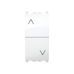 Doppio Pulsante Interbloccato 10A Mivida Compatibile Vimar Plana ELETTROCANALI ECMV6022