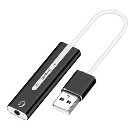 ADATTATORE AUDIO DA JACK 3.5MM A USB KONELCO GBC 59880205