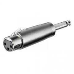 Adattatore microfonico xlr da presa 3 poli a spina jack 6,3 mono KONELCO GBC 30564700