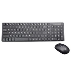 Kit Wireless Tastiera Italiana E Mouse per PC KB150CW Nero KONELCO GBC 59860250