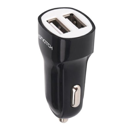Alimentatore da auto 2 USB 2,4A 10,5W Nero KONELCO GBC 59180601