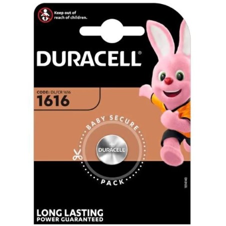 1 BATTERIA AL LITIO 3V DURACELL CR1616