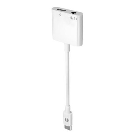 Adattatore Spina USB C 1 Presa USB C + 1 Presa Jack Stereo 3,5mm KONELCO GBC 59180901