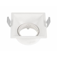 Faretto da Incasso Quadrato Orientabile 230V Bianco LAMPO DIKORQRBISL Faretto da Incasso Quadrato Orientabile 230V Bianco LAMPO DIKORQRBISL