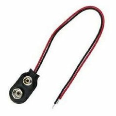 CLIPS PER PILA 9V CON FILI 15CM MELCHIONI 433329674