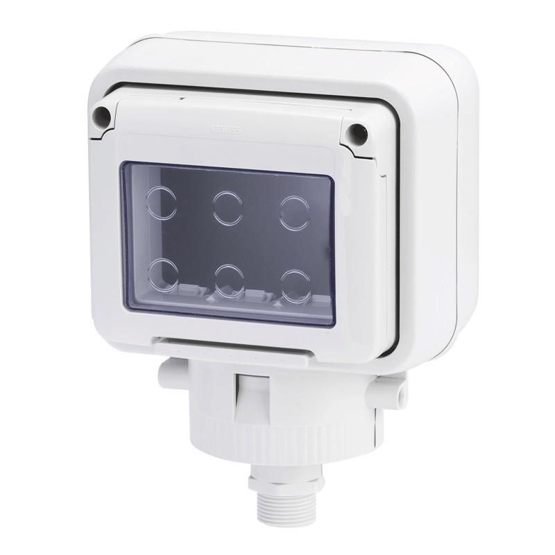 Contenitore per apparecchi System stagno 3 posti fissaggio testa palo IP55 GEWISS GW27056