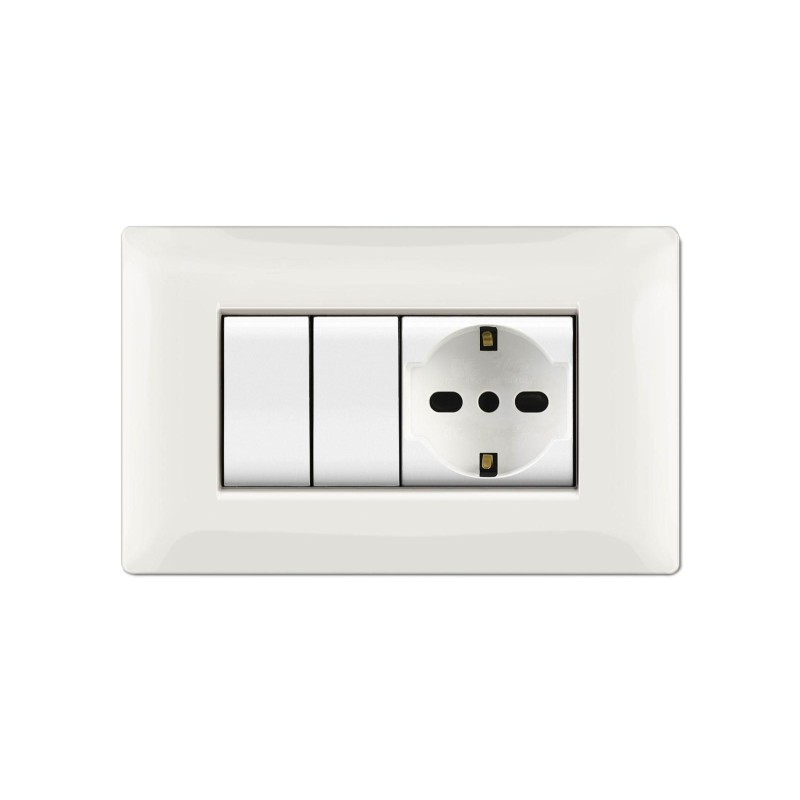 Placca My Life Q 4 Moduli Bianca ELETTROCANALI ECL2884WH Placca My Life Q 4 Moduli Bianca ELETTROCANALI ECL2884WH