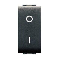 INTERRUTTORE BIPOLARE ANTRACITE MY LIFE ELETTROCANALI ECL4009