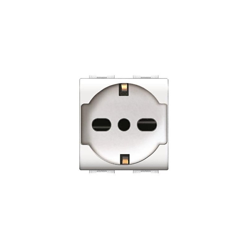 PRESA SCHUKO UNIVERSALE 10/16A MY LIFE ELETTROCANALI ECL4050WH PRESA SCHUKO UNIVERSALE 10/16A MY LIFE ELETTROCANALI ECL4050WH