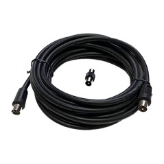 CAVO TV GBC 5 METRI DIAMETRO 9,5MM MASCHIO/FEMMINA NERO