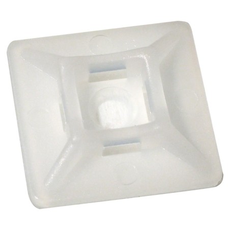 Basetta Bidirezionale Adesiva 27x27mm Bianca 1 Pezzo ELETTROCANALI EC83048